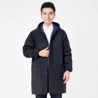 鱼丸 围裙韩版成人罩衣围裙秋冬男女厨房加绒加厚防水防油长袖工作服护衣