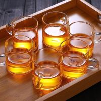 鱼丸 茶具[2-6-8-12只装]玻璃小茶杯主人杯家用功夫茶杯水杯茶具套装