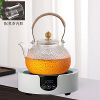 鱼丸 茶具加厚玻璃烧水壶提梁煮茶壶黑茶泡茶壶养生花茶壶电陶炉套装