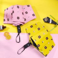 鱼丸 伞ins折叠自动雨伞大号三折伞女学生可爱晴雨两用太阳伞