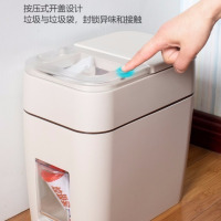 鱼丸 垃圾桶多功能卫生间垃圾桶带盖防水存放抽纸垃圾袋存放废纸四合一垃圾桶