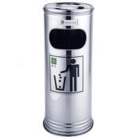 鱼丸 垃圾桶不锈钢酒店垃圾桶大堂宾馆方圆立式带内桶烟灰缸商场果皮桶箱