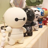 迷你大白卡通可爱充电宝美国队长钢铁侠通用移动电源超人个性萌女