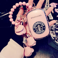 卡通可爱星巴克苹果8/iphonex充电宝通用便携迷你移动电源萌女生