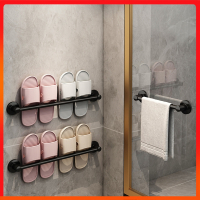 古达浴室拖鞋架壁挂式免打孔卫生间墙壁厕所鞋子沥水架收纳置物架ECn