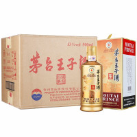 贵州茅台酒 酱香型白酒 53度 茅台 茅台王子酒 酱香经典 500ml*6瓶 整箱装