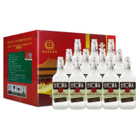 北京二锅头 永丰二锅头白酒 出口型小方瓶 50度(棕标)清香型 500ml*12瓶 整箱装