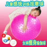 甄萌 正品加厚儿童早教宝宝感统训练大龙球瑜伽瘦身健身按摩球送气筒