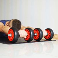 甄萌 健腹轮四轮双轴承男士腹肌轮滚轮女士健身轮家用室内健身器材