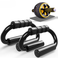 甄萌 S型俯卧撑支架俄挺辅助健身轮腹肌速成神器材男锻炼胸肌家用训练