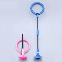 甄萌 跳跳球女孩儿童闪光折叠蹦蹦球脚上溜溜球套脚环旋转单脚圈夜玩具