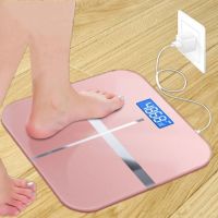 甄萌 可选usb充电款夜视测温体重秤电子秤家用精准健康人体秤减肥秤
