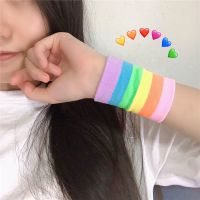 甄萌 运动护具ins潮运动彩虹薄款透气女生护腕少女心吸汗防割扭伤遮疤手腕护腕