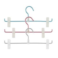 依品家居铝合金衣架，3支装，颜色随机干湿两用铝合金无痕西装衣撑，晾衣挂，晾晒成人衣服架