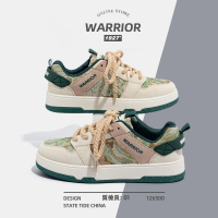 回力(Warrior)秘密森林女鞋板鞋子女秋冬新款小白鞋情侣加绒运动鞋