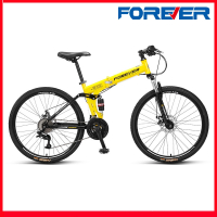 上海永久牌折叠山地自行车男变速全避震软尾双减震成人