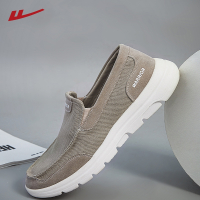 回力(Warrior)一脚蹬男鞋夏季透气懒人爸爸鞋男士休闲帆布鞋子老北京布鞋男