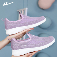 回力(Warrior)妈妈鞋子帆布鞋夏透气软底老北京布鞋一脚蹬舒适老人运动鞋女