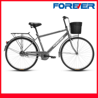 新款上海永久通勤自行车男女大学生公路自行车复古轻便普通代步校园城市