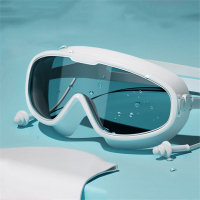 大框泳镜闪电客高清儿童男女士成人潜水游泳眼镜泳帽套装