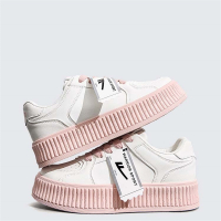 回力(Warrior)女鞋奶fufu小白鞋春百搭厚底板鞋松糕底鞋子女饼干鞋