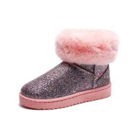 雪地靴女一脚蹬2018新款冬季韩版百搭棉鞋防水加绒保暖短筒靴子女