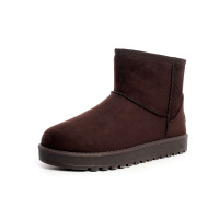 2018冬季新款短筒雪地靴女百搭网红短靴子韩版平底中筒加绒棉鞋秋