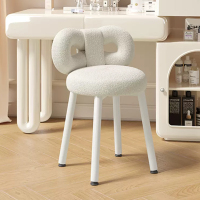 巧森 蝴蝶结羊羔绒梳妆台凳椅子