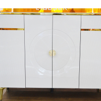 巧森  1523 轻奢鞋柜岩板入户收纳玄关柜一体简约现代客厅靠墙储物柜