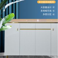 巧森 1511白  轻奢鞋柜岩板入户收纳玄关柜
