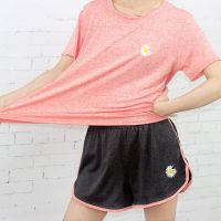 春天夏季速干衣瑜伽健身跑步运动服套装宽松薄款学生短裤两件套女