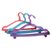 爱馨衣架 45C/40/29M10支/把 高档纳米浸塑衣服架子成人儿童衣撑子棉衣可晾晒衣架