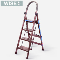名至加厚铝合金折叠梯子四步梯家用梯人字梯楼梯工程铝梯扶梯