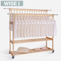 名至晾衣架落地折叠室内单双杆式伸缩阳台家用卧室移动晒架挂衣架