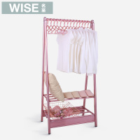 名至晾衣架落地折叠室内双单杆衣帽架落地卧室阳台简约凉衣挂衣架