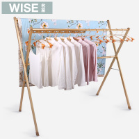 名至晾衣架落地折叠室内家用阳台铝合金双杆式晒被子晾衣杆凉衣架
