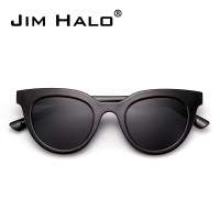 JIM HALO太阳镜男女同款韩版个性猫眼镜片新款全框pc镜片高清彩膜眼镜ZTP5626