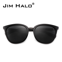 JIM HALO太阳镜品牌男女款时尚炫彩变色猫眼渐变镜片新款防辐射金属框全框潮墨镜HFF0046