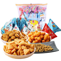 三惠零食大礼包尖脆角米酥花生瓜子仁青豆休闲小吃组合小包混合装炒货305g