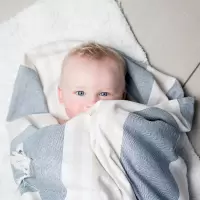 lulujo baby 加拿大毛巾 婴幼儿浴巾 新生儿muslin棉 浴毯新生儿包巾