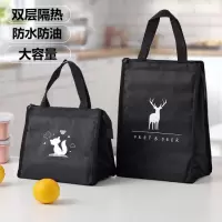便携式大容量便当包创意手提保温袋子饭盒袋铝箔米魁加厚带饭包午餐包