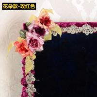 花朵小熊欧式电视围边液晶电视机罩边框套米魁26-65英寸 花朵款-玫红色 26英寸