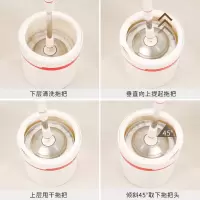 升级灰 2个金属篮加强杆+不锈钢盘 旋转双驱动拖布桶单筒免手洗干湿两用自动一体式米魁拖把桶墩布