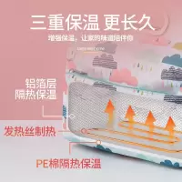 可加热保温包手提带饭便当包大容量饭盒袋铝箔加厚米魁保暖背奶包冷藏