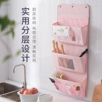 收纳袋挂墙壁挂布艺宿舍置物袋后杂物挂架厨房床边米魁寝室挂袋