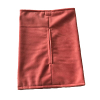 纯色简约ins纸巾抽北欧客厅床头柜丝绒布艺米魁抽纸盒车载家用抽纸套 胭脂红17*24cm