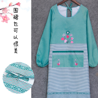长袖成人围裙女士韩版米魁时尚可爱全身厨房防油做饭防水家用男士罩衣