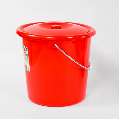 水桶11升14升15升17升18升21升22升米魁 红桶带盖胶桶 11升桶(带盖)
