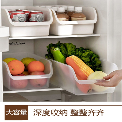 米魁厨房冰箱收纳盒冷冻藏放鸡蛋的整理蓝橱柜储物水果蔬菜收纳筐