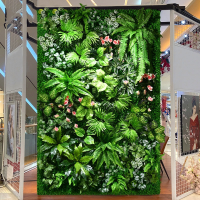 米魁仿真植物墙绿植上墙壁阳台假花草皮墙面装饰绿色人造草坪背景网红